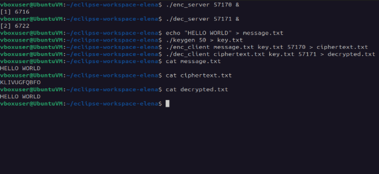 A picture of the OTP system project