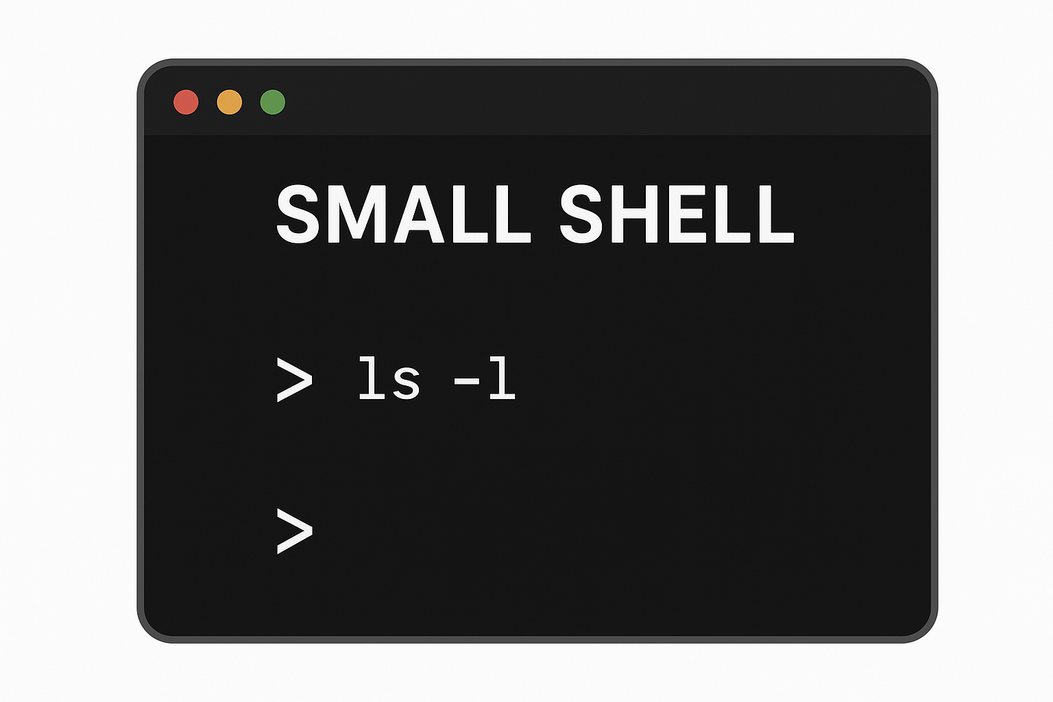 A picture of the Small Shell project